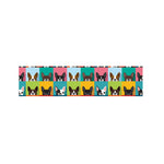 Boston Terrier Puppy Faces Print Bed Runner