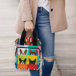 Boston Terrier Puppy Faces Print Bible Tote Bag