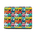 Boston Terrier Puppy Faces Print Bifold Wallet