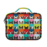 Boston Terrier Puppy Faces Print Briefcase Bible Bag