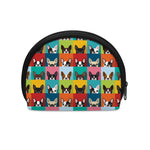 Boston Terrier Puppy Faces Print Coin Purse