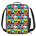Boston Terrier Puppy Faces Print Crossbody Lunch Bag