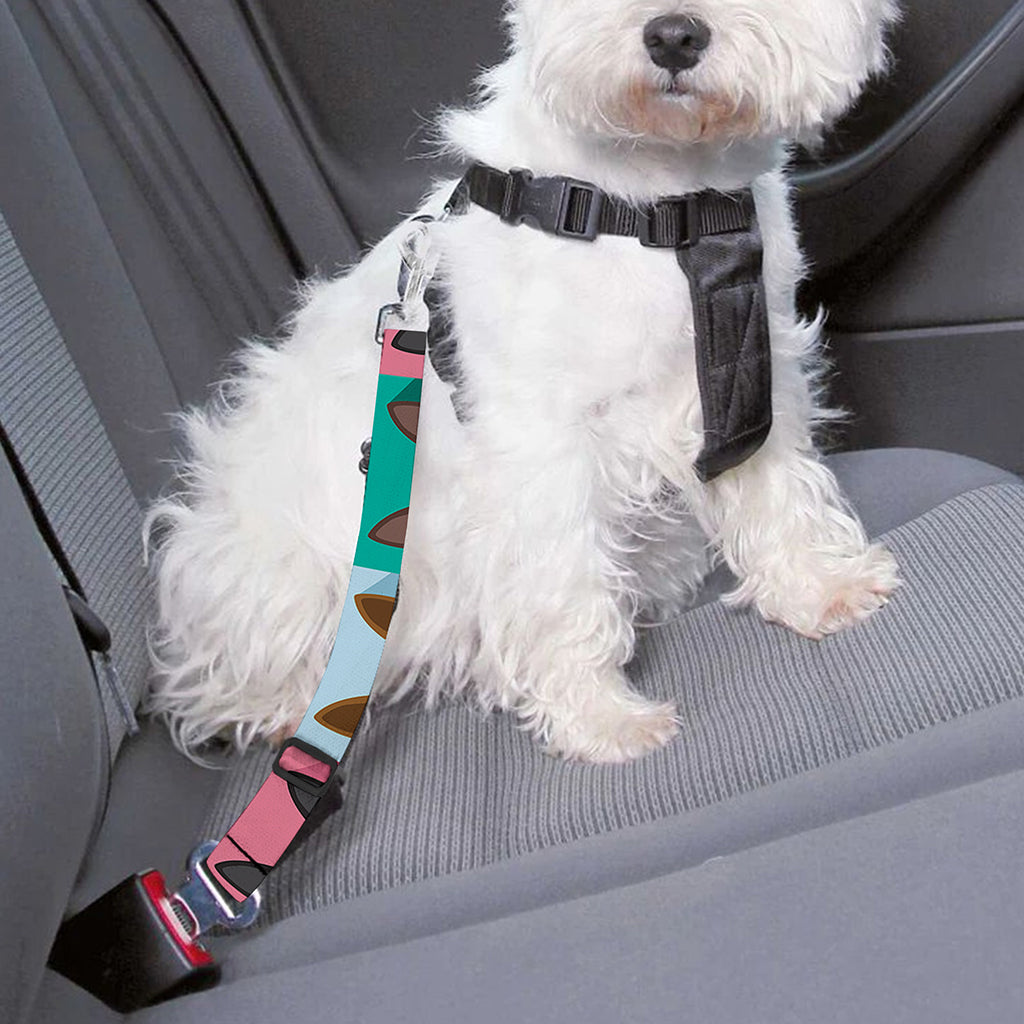 Boston Terrier Puppy Faces Print Dog Seat Belt