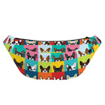 Boston Terrier Puppy Faces Print Fanny Pack