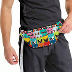 Boston Terrier Puppy Faces Print Fanny Pack