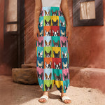 Boston Terrier Puppy Faces Print Harem Pants
