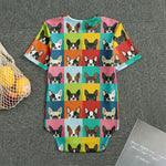 Boston Terrier Puppy Faces Print Men's Bodysuit