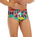 Boston Terrier Puppy Faces Print Men's Briefs