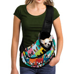 Boston Terrier Puppy Faces Print Pet Sling Carrier
