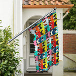 Boston Terrier Puppy Faces Print Polyester Flag