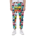 Boston Terrier Puppy Faces Print Joggers