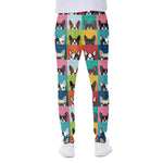 Boston Terrier Puppy Faces Print Scuba Joggers