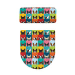 Boston Terrier Puppy Faces Print Toilet Lid And Tank Cover Set