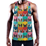 Boston Terrier Puppy Faces Print Training Tank Top