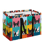Boston Terrier Puppy Faces Print Utility Tote Bag