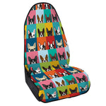 Boston Terrier Puppy Faces Print Waterproof Car Seat Cover
