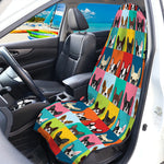 Boston Terrier Puppy Faces Print Waterproof Car Seat Cover