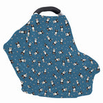 Boston Terrier With Glasses Print Baby Seat Cover