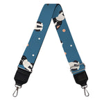 Boston Terrier With Glasses Print Bag Strap