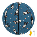 Boston Terrier With Glasses Print Basketball