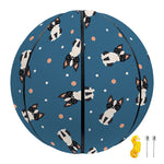 Boston Terrier With Glasses Print Basketball