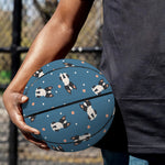 Boston Terrier With Glasses Print Basketball