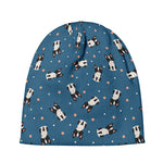 Boston Terrier With Glasses Print Beanie