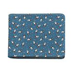 Boston Terrier With Glasses Print Bifold Wallet