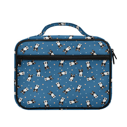 Boston Terrier With Glasses Print Briefcase Bible Bag