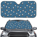 Boston Terrier With Glasses Print Car Windshield Sun Shade