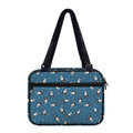 Boston Terrier With Glasses Print Double Strap Bible Bag