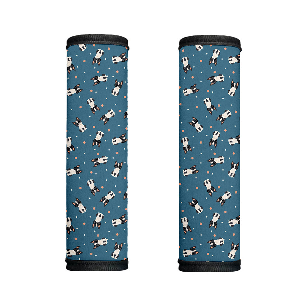 Boston Terrier With Glasses Print Handle Covers