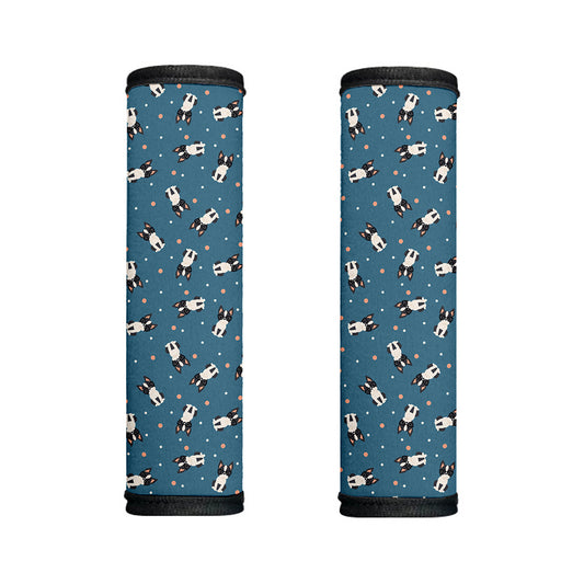 Boston Terrier With Glasses Print Handle Covers