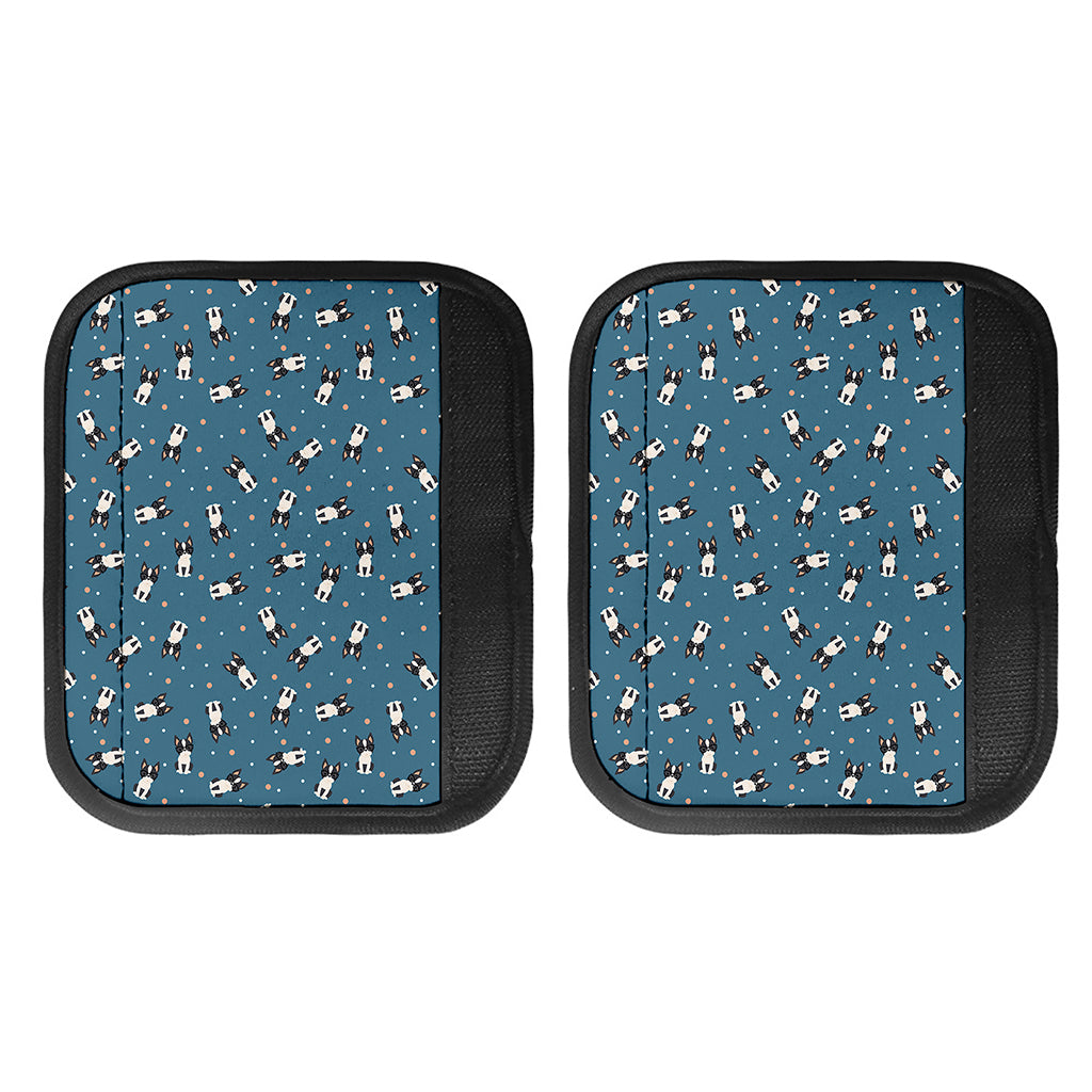 Boston Terrier With Glasses Print Handle Covers