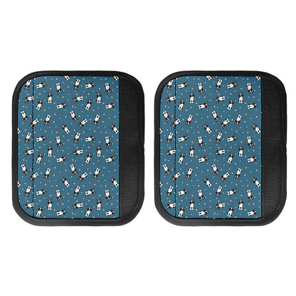 Boston Terrier With Glasses Print Handle Covers