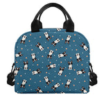 Boston Terrier With Glasses Print Insulated Lunch Bag