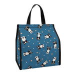 Boston Terrier With Glasses Print Insulated Lunch Tote