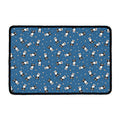 Boston Terrier With Glasses Print Kitchen Mat