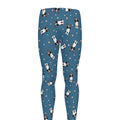 Boston Terrier With Glasses Print Men's Leggings