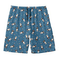 Boston Terrier With Glasses Print Men's Swim Trunks