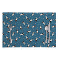 Boston Terrier With Glasses Print Placemat