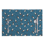 Boston Terrier With Glasses Print Placemat