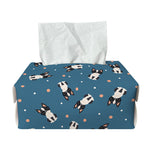 Boston Terrier With Glasses Print Rectangle Tissue Box Cover