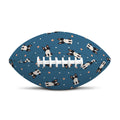 Boston Terrier With Glasses Print Rugby Ball