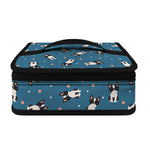 Boston Terrier With Glasses Print Small Lunch Bag