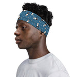 Boston Terrier With Glasses Print Sports Headband