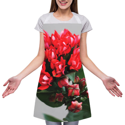 Bouvardia Flower Print Adjustable Apron