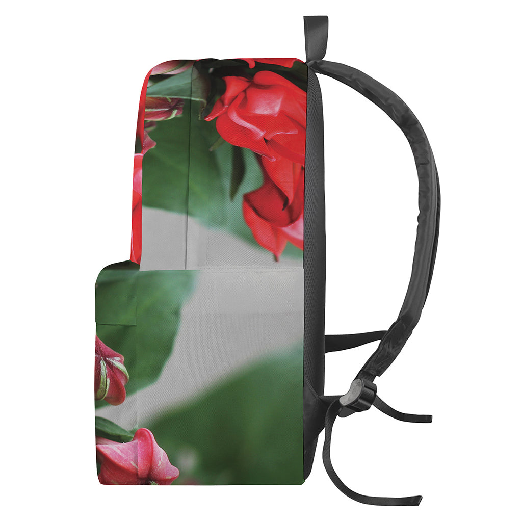 Bouvardia Flower Print Backpack