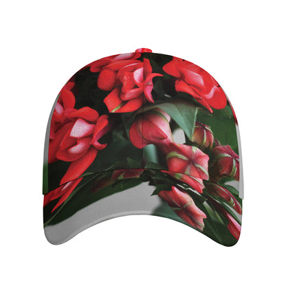 Bouvardia Flower Print Baseball Cap