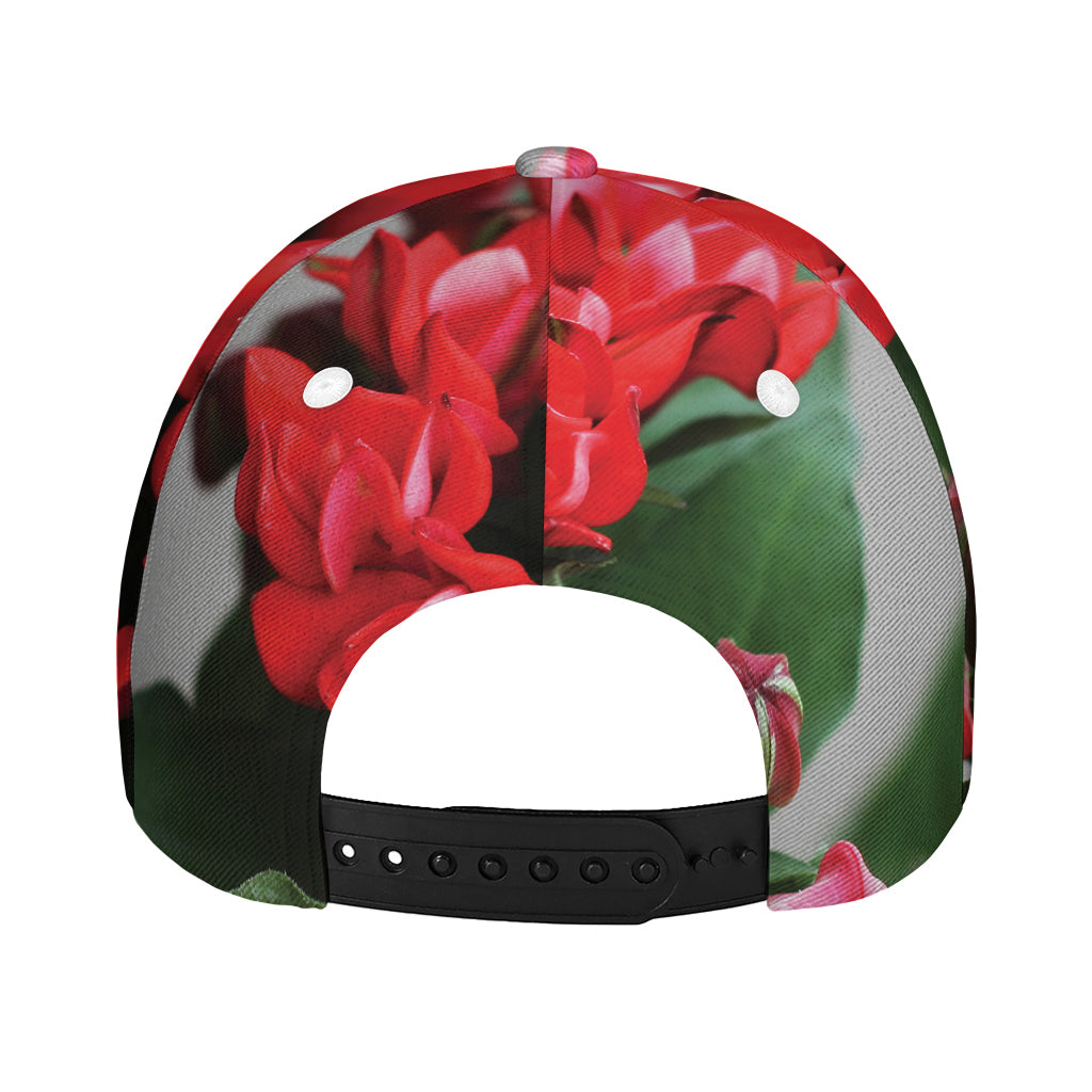 Bouvardia Flower Print Baseball Cap